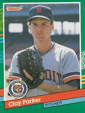 Clay Parker - Donruss 91 Baseball Card